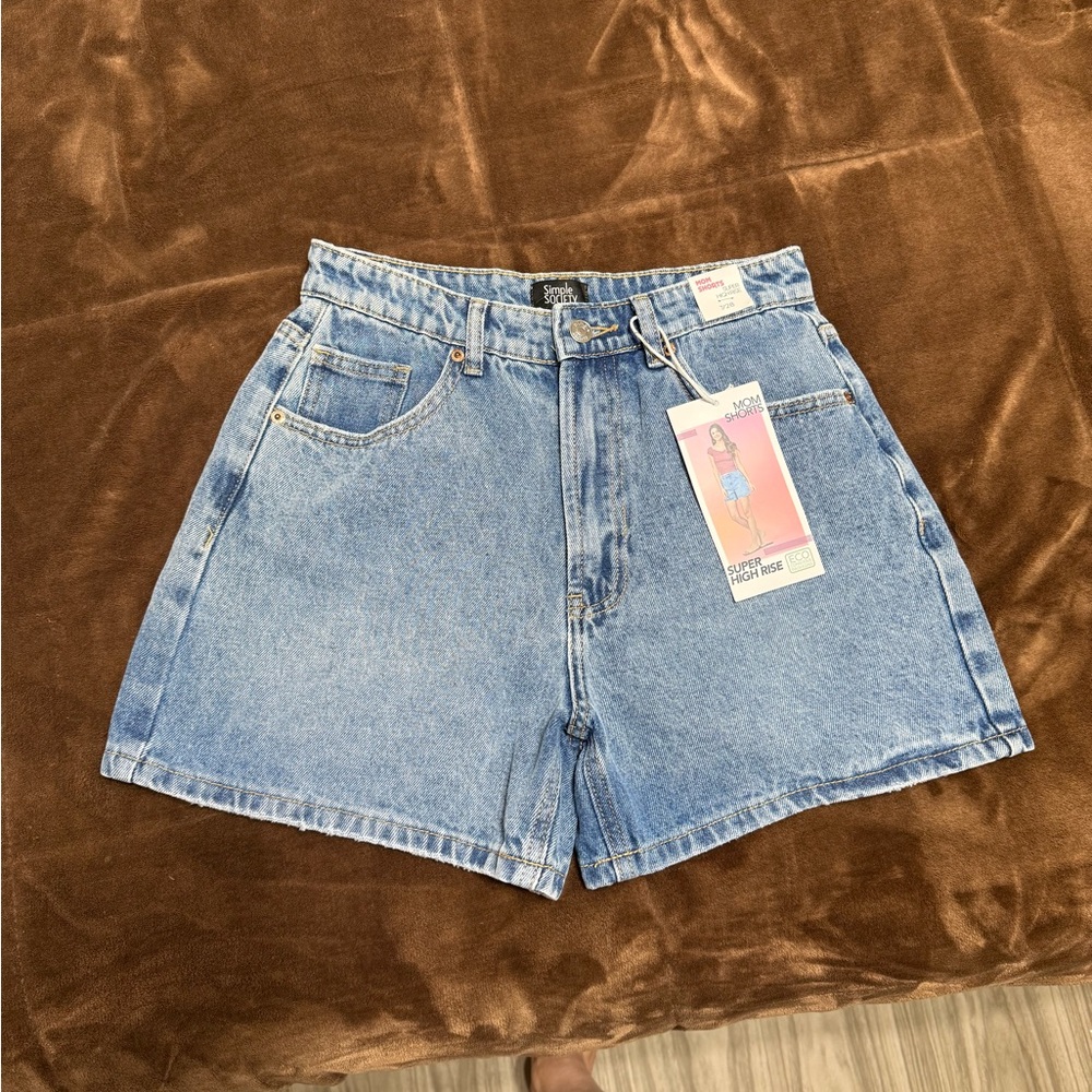 Classic Blue Denim Jean Shorts